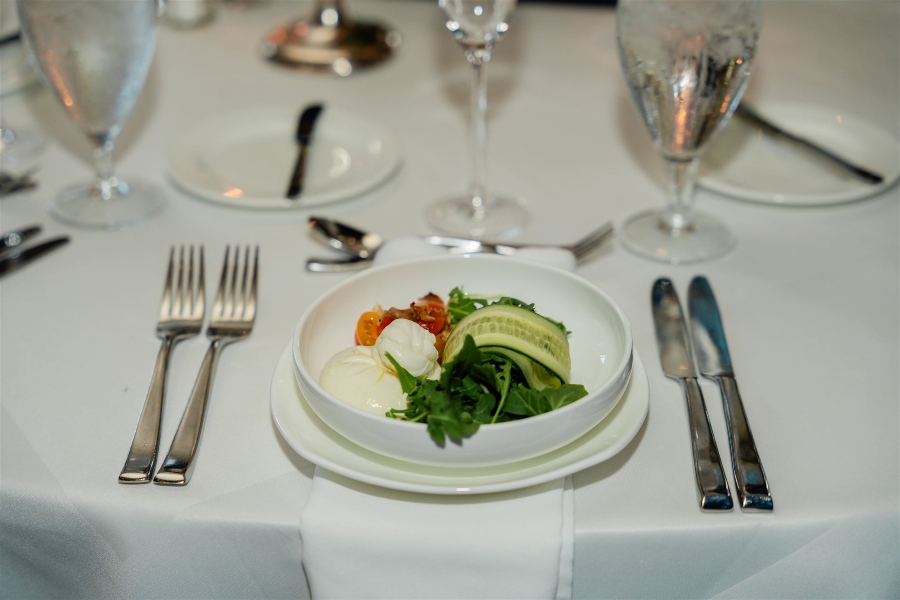 Wedding Plate Set Up Salad