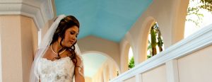 Bride Posing Outside