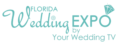 Florida Wedding Expo logo in Tiffany blue